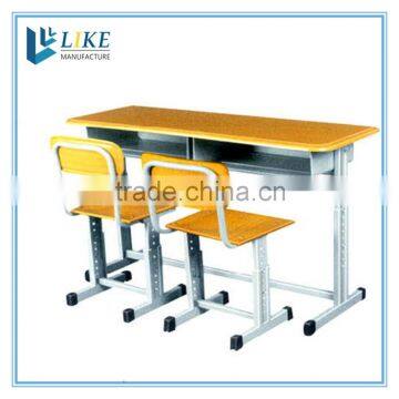 chairs with tables attached 2 people study table furniture school                        
                                                Quality Choice