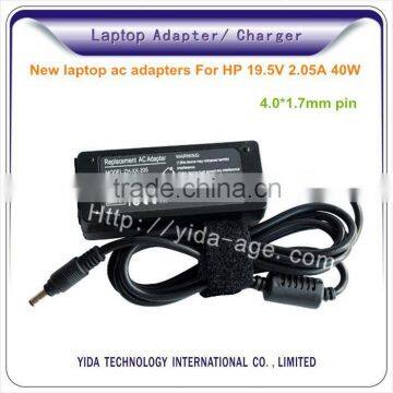 laptop ac power adapter and charger for HP Compaq 19.5V 2.05A 40W 4.0*1.7mm