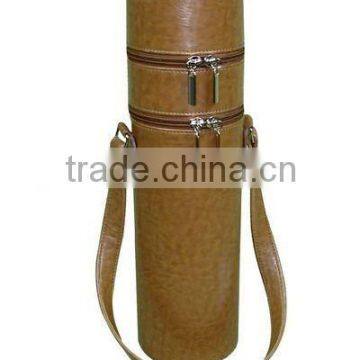 single bottle cardboard wine box with zipper and lock