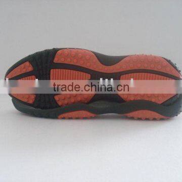 NEW HOT SALE BLACK ORANGE WOMEN/MEN TPR SHOE SOLE