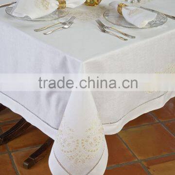 Hand embroidered table cloth No.32