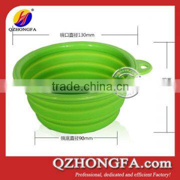 2015 Hot Selling Unbreakable Folding Silicone Dog Bowl