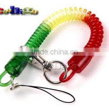 9-27/32"(250mm) Mix Color Expandable Coil With Metal Hook for Mobile Phone Straps photo-4