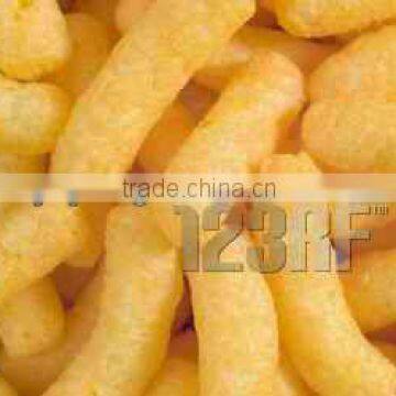 Extrusion corn snack processing line