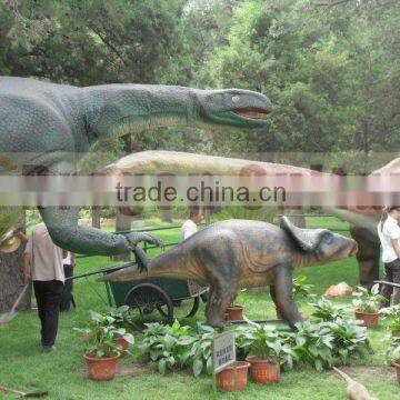 2014 New amusement park realistic dinosaur sculpture for sale