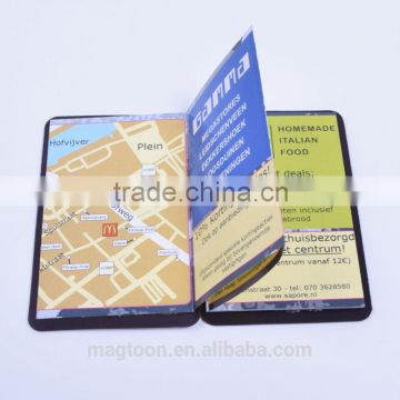 cheap custom convenient mini magnetic advertising book with high quality