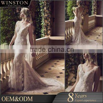 Professional China factory mermaid wedding dress 2016