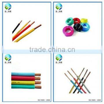 pvc insulated copper wire AWG size tw thw thhn electric cable&wire