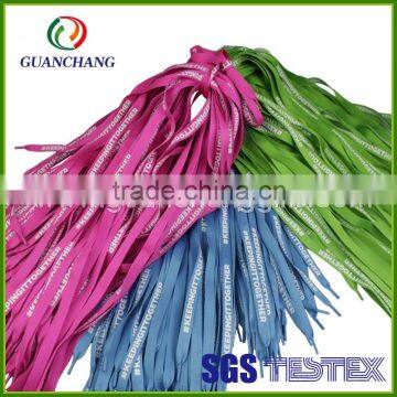 Factory Direct Sale screen printing shoelace tipping film,shoe lace lanyard Low Price