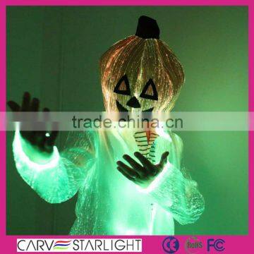 2015 new products fashion optic fiber led halloween pumpkin decorations