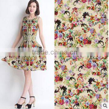 Rayon digital printed fabric garment material