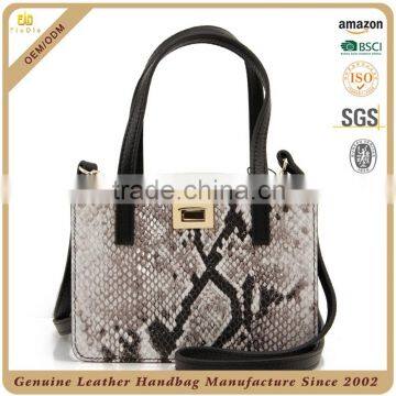 CSS1799-003 Chinese Leather Bag Manufacturer Snake Grain Genuine Leather Small Elegant Evening Clutch Bag photo-5