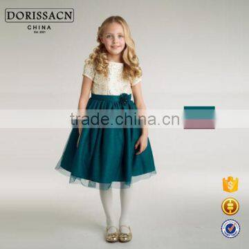 2016 DORISSA new design kids girl dresses satin boutique angel dresses for 4/5/6/7 years old girls dresses manufacturer                        
                                                Quality Choice
                                                