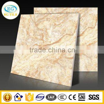 32"x32" Fashion brown micro crystal polished glazed 3d vitrified floor tile