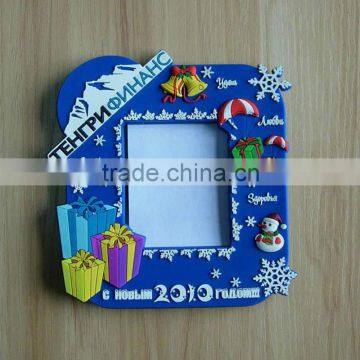 3D soft pvc christmas gift customized logo picture photo frame