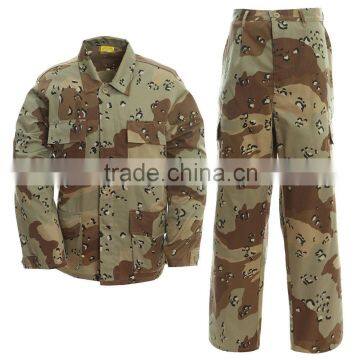 6 colors desert camo military uniform