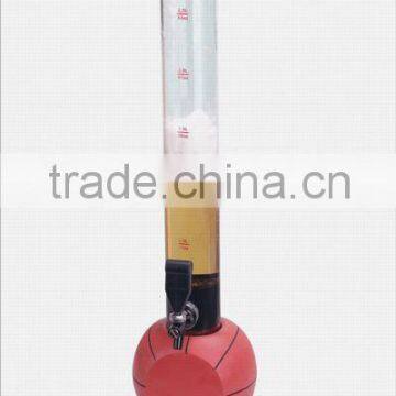 2.5 liter Basket ball shape Plastic table beer dispenser in Taizhou