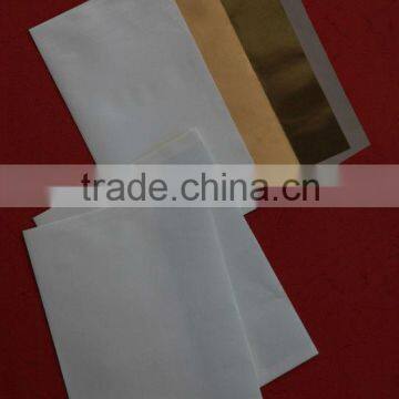 business white plain paper peel and seal envelope