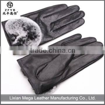 2016 new style Ladies Winter Fashion Leather Gloves