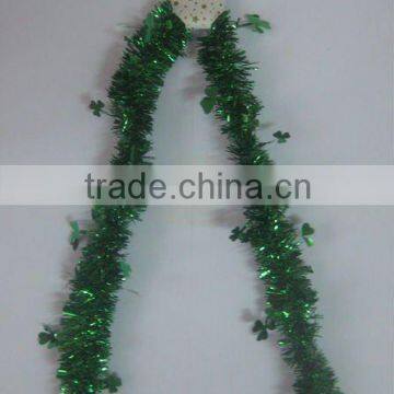 Christmas Tinsel w/ Flowers Diecut Design