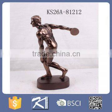 2016 new products resin athlete figurine for home decorations