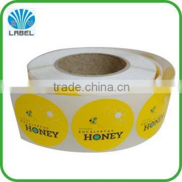 high quality custom adhesive waterproof honey sticker