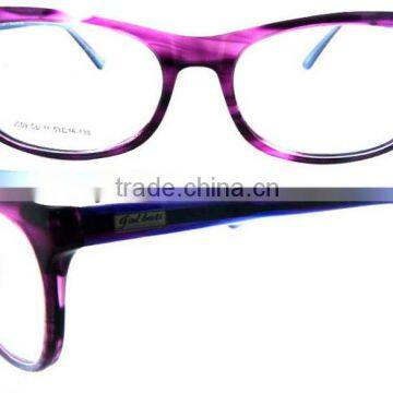 Ultrathin acetate eyeglass frame