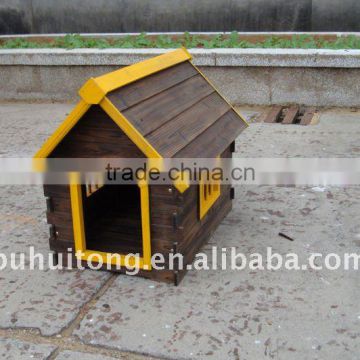 wooden dog kennel