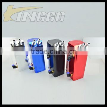 High Quality Universal Aluminum Oil Catch Can Square Fuel Tank