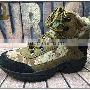 wholesale camouflage men dress hiking boots for moutain climbing