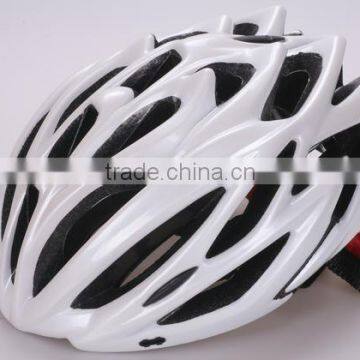 China factory PC in-mold sport helmet with certificate in white color