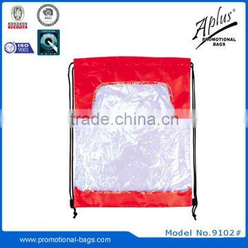Custom Cheap Transparent PVC Beach Drawstring Bag Gift Ideas photo-2