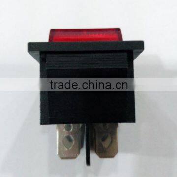 Standard Grounding Red Lamp Rocker Switch 4 Pin KCD-4 Switch photo-3