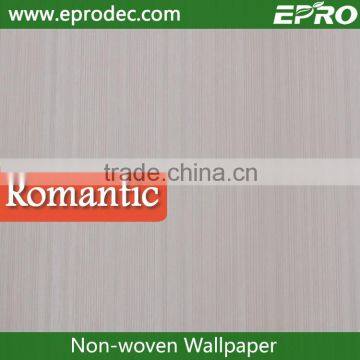 Simple non-woven material european style wall fashion wallpaper for hotel