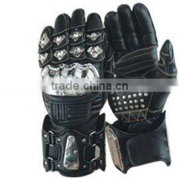 DL-1482 Leather Motorbike Racing Gloves