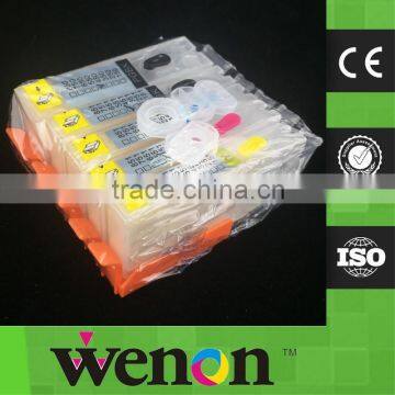 6 Color PGI570 CLI571 Refillable Cartridge With Permanent Chip For Canon PIXMA MG7750 MG7751 MG7752 MG7753 Printer