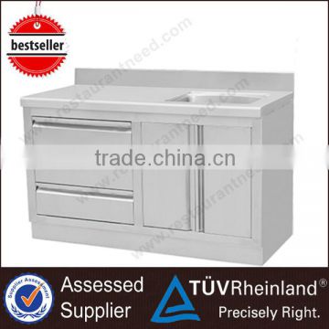 Modern Kitchen Designs SS201/304 Stainless Steel Sink Cabinet