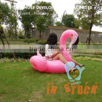 Summer Beach Most Popular 1.5m Pink Flamingo Inflatable Raft