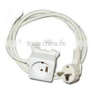 Extension cord for ironing board VDE cable H05VV-F 3G1.0/1.5mm2 NF certification Extension socket