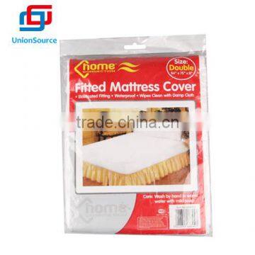 White fitted mattress protector waterproof elastic matress cover