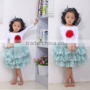 Children Clothing! Whosales Children's Clothing set, Fall Autumn Princess Long sleeve top skirt outfit