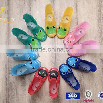 2015 Cheap Cute Animal Kids Rain Boots pvc boots