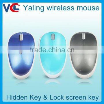 USB Wireless optical mouse with mute/ screen lock function