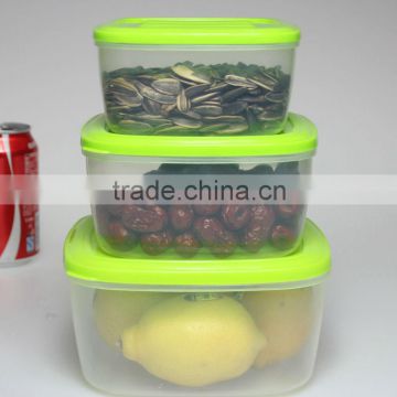 lovely colorful plastic Preservation box, storage boxes,flesh boxes for food and vegetable storage jar