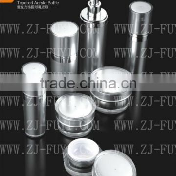 Tapered Acrylic containers for Cosmetic Packaging 30ml 50ml 80ml 120ml