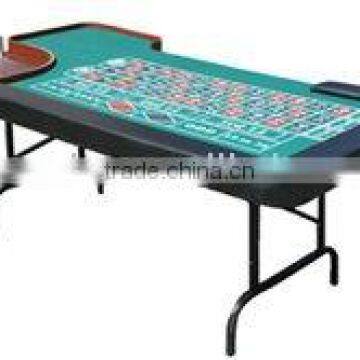 96 INCH Casino Deluxe Roulette Poker Table with Iron Steel Legs