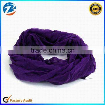 Cheap Fashion Plain Color Viscose Cotton Loop Scarf for Lady photo-4