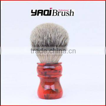 2016 high end resin handle silvertip fibre bristles shaving