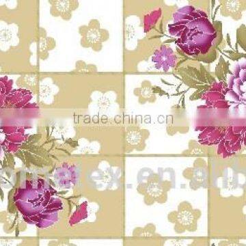 70gsm flower pigment fabric for making bed sheet