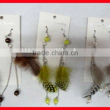 designer earrings for cute girls handmade fashion earrings feather earrings